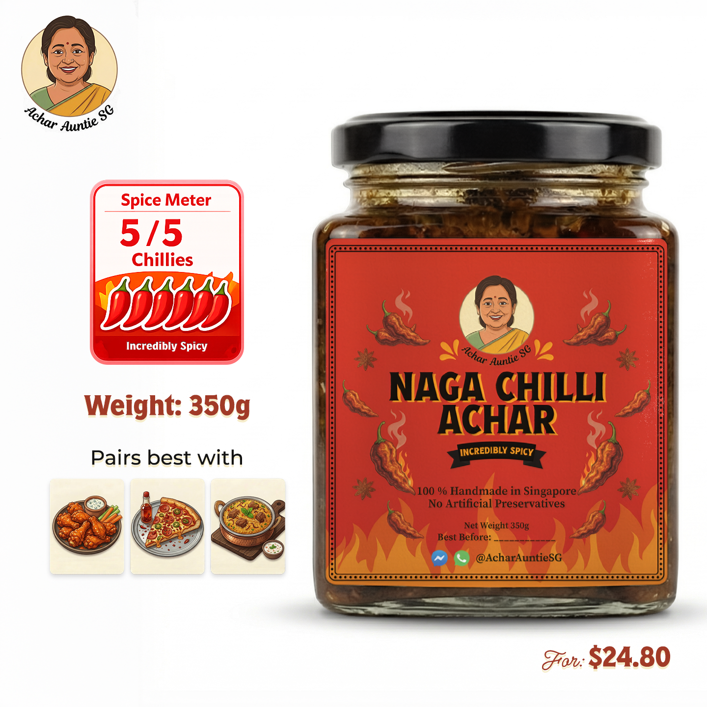 Naga Chilli Achar | The Fragrant Fire