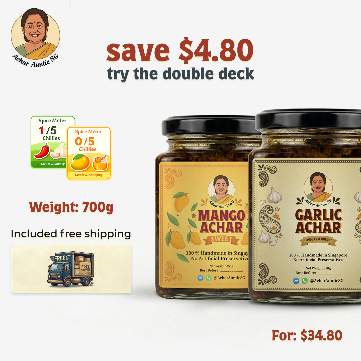 The Double Deck | Big Pantry Collection (350g x 2)